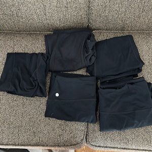 Five pairs of Zella Yoga pants size Large